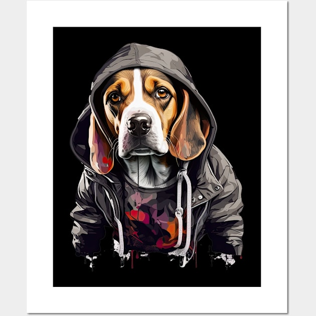 Beagle Rapper Wall Art by JayD World